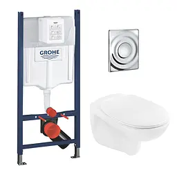 Комплект унітазу з інсталяцією 4 в 1 Grohe Solido Surf UA38971574A