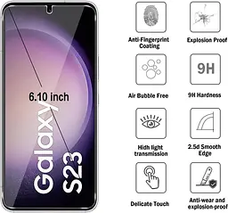 Захисне скло UniqueMe 2-в-1 для Samsung Galaxy S23 5G - мініатюра 4