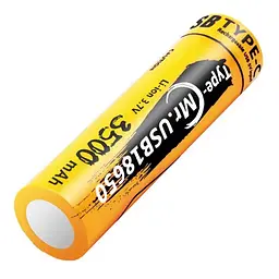 Акумулятор LiitoKala USB-T35-18650 3500mAh (Original) - мініатюра 2
