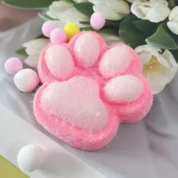 Сквіш антістрес UFT Squish Cat Paw Fluffy 11 Пухнаста лапка Pink - мініатюра 2