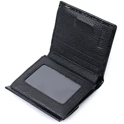 Жіночий фактурний гаманець із натуральної шкіри ST Leather 22706 чорний - мініатюра 7