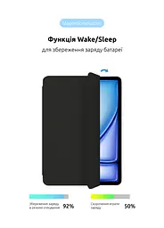 Чехол-книжка для планшета Apple iPad Air 13 (2024)/Air 13 (2025)/Air 13 (2026), Original Smart Case, black, 13 , подставка на планшет, искусственная кожа, микрофибра, магнитная крышка с автоотключением экрана, ArmorStandart (ARM76331) - мініатюра 4