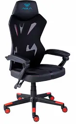 Крісло для геймерів Aula F010 Gaming Chair Чорний/Червоний (6948391286228)