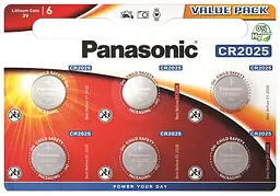 Батарейка літієва CR2025 блістер 6 шт. Panasonic teh0018547