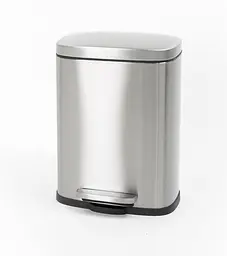 Відро для сміття з плавним закриттям прямокутне Mixxus Bevel-TC0105 SS Color 5л нержавіюча сталь MI7086, Нержавіюча сталь - мініатюра 9