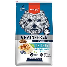Сухий корм для цуценят Wanpy Puppy Grain Free Chicken Ванпі беззерновий з куркою 12 кг