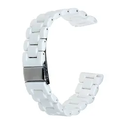 Ремінець Ceramic 22 mm Watch Gear S3/ Watch 46 mm/Xiaomi Amazfit Білий - мініатюра 2