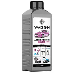 Концентрований засіб для безконтактної мийки Wagen Active Foam 22 Magic Pink з рожевим забарвленням піни 1.1 кг