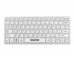 Бездротова клавіатура Maxxter KBWC01S 2.4G Wireless Silver - мініатюра 2