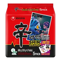 Лапша Nongshim Shin Ramyun K-pop Demon Hunters Edition (5×120 г)