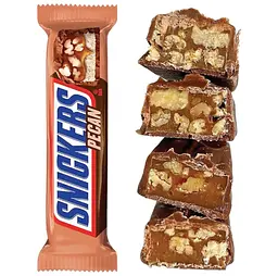 Шоколадний батончик Snickers Pecan Milk Chocolate Bar 40 г - мініатюра 3