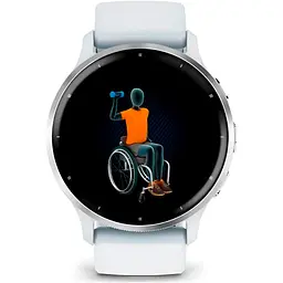 Смарт-годинник Garmin Venu 3 Silver Stainless Steel Bezel with Whitestone Case and Silicone Band [010-02784-00] [104897] - мініатюра 3