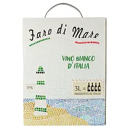 Вино Faro Di Mare Bianco, біле, сухе, 3 л - мініатюра 2