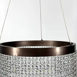 Неймовірна кришталева люстра з бронзовим обводком h25 Line.F 2802/1 25 BR - мініатюра 4