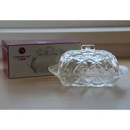 Маслянка скляна Crystal Vega 17х10.5 см в упаковці TB019A (83000019_TB019A) - мініатюра 7