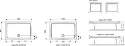 Душовий піддон Ravak Gigant Pro Flat 100x80 XA03A411010 - мініатюра 4