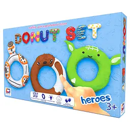 Набір для креативного ліплення TM Moon Light Clay Donut Set HEROES легкий стрибаючий пластилін - РУС 70089 - мініатюра 3