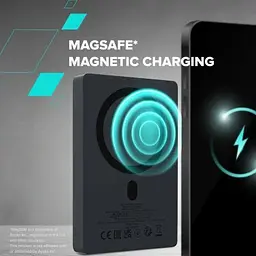 Батарея універсальна Canyon 10000mAh OnPower 511 PD20W Magnetic wireless MagSafe Black (CNS-CPB511B) - мініатюра 6