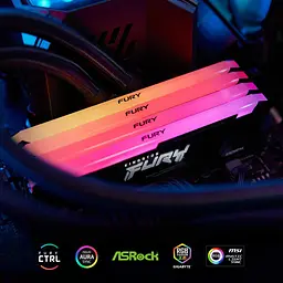 Модуль пам'яті Kingston Fury DDR4 8GB 3200Mhz Beast RGB Black XMP (KF432C16BB2A/8WP) - мініатюра 6