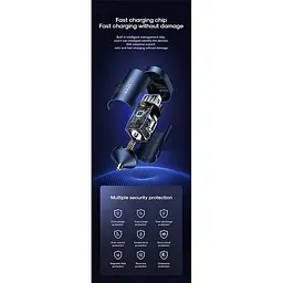 Автомобільний Адаптер зарядний JOYROOM Intelligent 2-port LED Fast Car Charger C-A17 - мініатюра 5