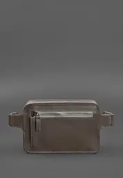 Шкіряна поясна сумка Dropbag Mini темно-бежева - мініатюра 3