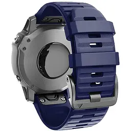 Силіконовий ремінець на смарт годинник Garmin 51 mm, Silicone, dark blue, зі зручною застібкою, на фітнес браслет, ArmorStandart (ARM60804) - мініатюра 2