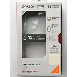 Протиударний чохол Gear4 Crystal Palace для Samsung Galaxy S22 Ultra (6.8") Прозорий (702009129) - мініатюра 7