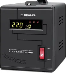 Стабілізатор напруги Real-EL Stab Energy-500 Black 400 Вт (EL122400011)