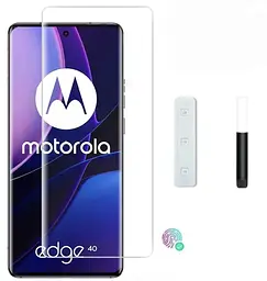 Захисне скло DK для Motorola Edge 2023/Edge 40 UV Curved 017258 clear 2 шт. - мініатюра 3