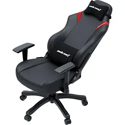 Крісло ігрове Anda Seat Luna Size L Black/Red PVC (AD18-44-BR-PV) - мініатюра 7