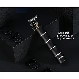 Тример для бороди VGR универсальний тример для стрижки волосся, машинка для стрижки аккумуляторна, тример для гоління 5 Вт - мініатюра 5