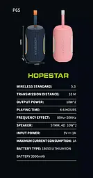 Колонка портативна Hopestar P65 20W Bluetooth + підсвітка RGB LED чорна - мініатюра 7