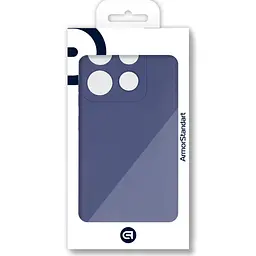 Чехол-накладка для смартфона Infinix Smart 7 (X6515), противоударный, силиконовый, из термополиуретана (ТПУ), с защитой камеры и корпуса, синий, защита всего корпуса, ArmorStandart (ARM69076) - мініатюра 3