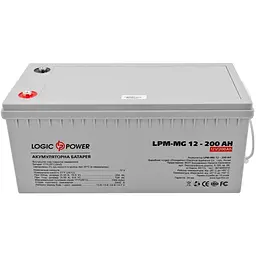 Акумуляторна батарея LogicPower 12V 200AH (LPM-MG 12 - 200 AH) AGM мультигель