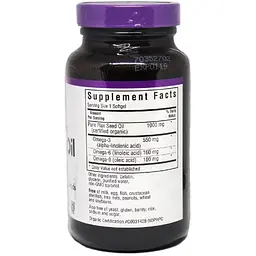 Лляна олія Bluebonnet Nutrition органічна 1000 мг 100 капсул - мініатюра 2