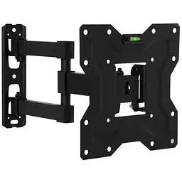 Настінне кріплення LCD/Plasma TV 15-42" Walfix R-354B колір чорний, до 35 кг, VESA:200x200 мм, нахил: -10º ~ +3º, поворот: до 180