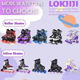 Роликові ковзани LOKJIJI для дітей розмір Л - мініатюра 2