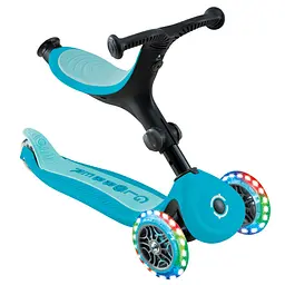 Самокат Globber Go Up Active Lights 360 колеса світяться до 20/50кг від 1 року блакитний (749-300) - мініатюра 16