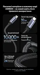 Кабель спіральний UGREEN L507 USB-C - USB-C PD 100 Вт 0,35-1,2 м чорний (35457) - мініатюра 9