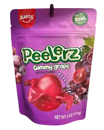 Желейні цукерки Amos Peelerz Gummy Grape 170г