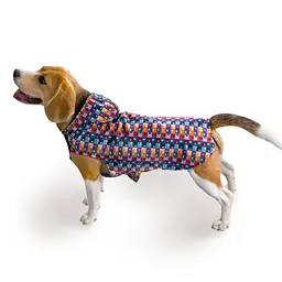Дощовик для собак з капюшоном Barksi Textile розмір М Печворк - мініатюра 3