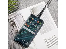 Кабель USB Type-C BASEUS Cafule HW Quick Charging Data cable For Type-C 40W 1m Gray Black (CATKLF-PG1) - мініатюра 6