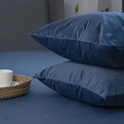 Наволочка декоративна ТЕП Velour з замком 50x70 см темно-синій (2-05173_36326)