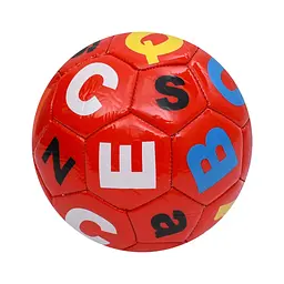 М'яч футбольний Alphabet MS 4833Red розмір №2, 90 г, у пакеті
