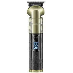 Тример для бороди VGR V-296 LCD 1200мАч (4 насадки) - мініатюра 2