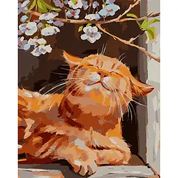 Картина за номерами Santi Весняний кіт, 40x50см (955781)