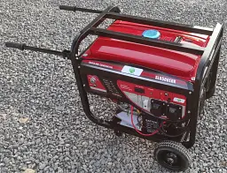 Бензиновий генератор GASOLINE SL6500EDX (5.0-5.5 кВт) з колесами + Електростартер - мініатюра 6