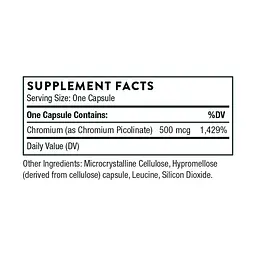 Хром піколінат Chromium Picolinate - 60 caps - мініатюра 2