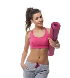 Килимок для йоги та фітнесу Power System PS-4014 PVC Fitness Yoga Mat Pink (173x61x0.6) (PS-4014_Pink) - мініатюра 8