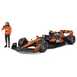 Масштабна модель автомобіля Bburago Автомодель з фігуркою - McLaren MCL38, 1:24 (18-28040) - мініатюра 5